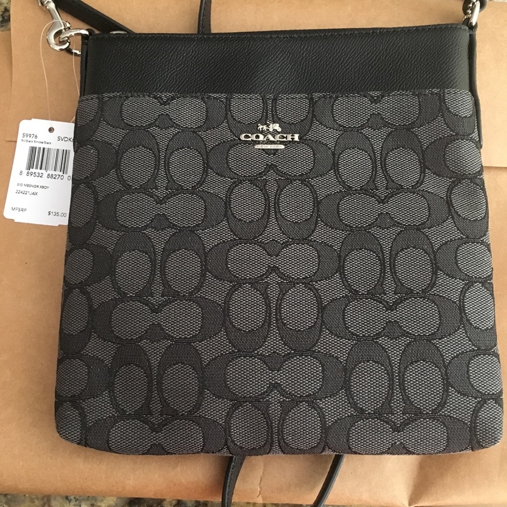 black coach over the shoulder bag